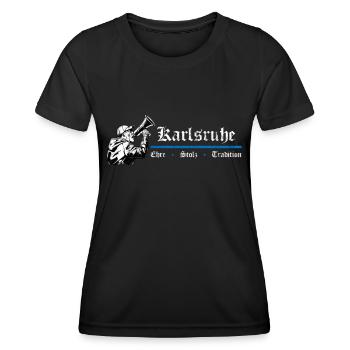 Karlsruhe Honor Pride Tradition - T-shirt sport Femme - noir - Devant - AI Model Female 172 light (172cm)
