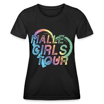 Visite de Malle Girls - T-shirt sport Femme - noir - Devant - AI Model Female 172 light (172cm)