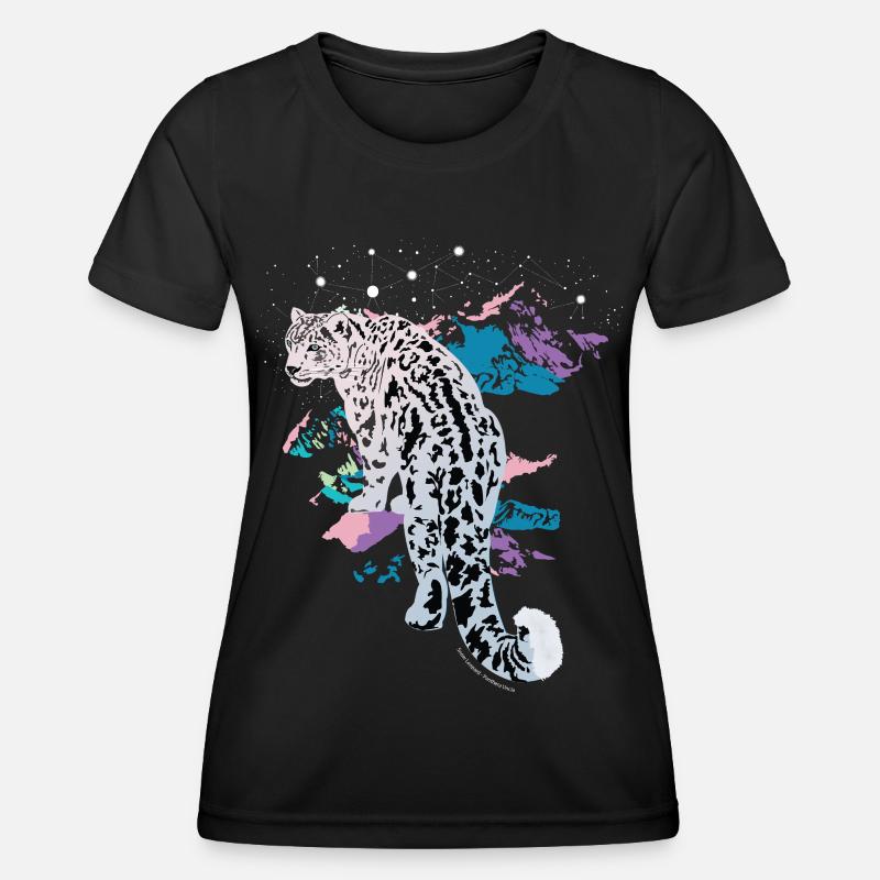 Snow Leopard - Women's Functional T-Shirt - black