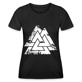 Vikings Nordiques Rune Vikings Walhalla Vikings - T-shirt sport Femme - noir - Devant - AI Model Female 172 light (172cm)