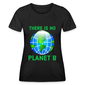 Environnement, Changement climatique, Changement climatique - T-shirt sport Femme - noir - Devant - AI Model Female 172 light (172cm)