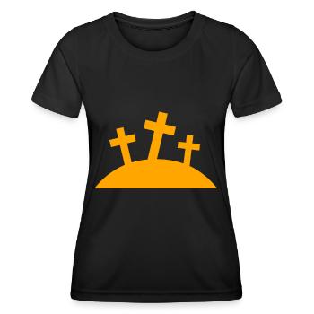 Jésus, Jésus, Jésus chrétien chrétien chrétien chrétien - T-shirt sport Femme - noir - Devant - AI Model Female 172 light (172cm)