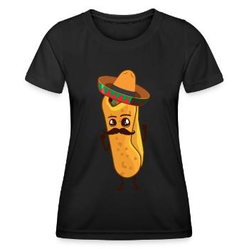 burrito - Women's Functional T-Shirt - black - Front - AI Model Female 172 light (172cm)
