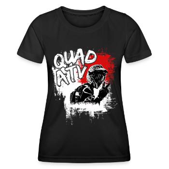 QUAD & ATV Offroad quads / Quad fahrer /Quad biker - Frauen Funktions-T-Shirt - Schwarz - Vorne - AI Model Female 172 light (172cm)