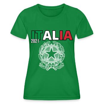 Italy / Italien / Italien fußball /Italien Urlaub - Frauen Funktions-T-Shirt - Kelly Green - Vorne - AI Model Female 172 dark (172cm)