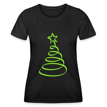 Noël, noël, noël, noël, noël, noël, noël, noël - T-shirt sport Femme - noir - Devant - AI Model Female 172 light (172cm)