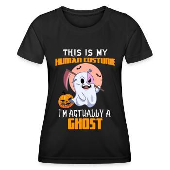 Halloween Halloween Halloween Halloween Halloween - T-shirt sport Femme - noir - Devant - AI Model Female 172 light (172cm)