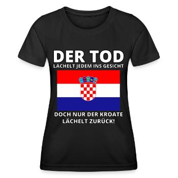 Balkan Hrvatska Apc Balkan Jebiga Hrvatska Kroate - Frauen Funktions-T-Shirt - Schwarz - Vorne - AI Model Female 172 light (172cm)