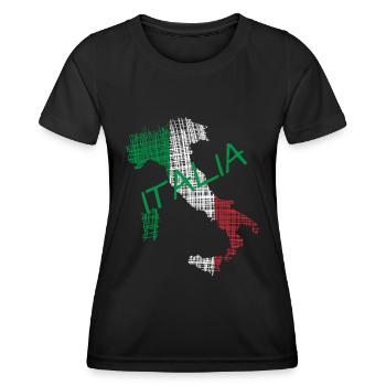 Italia italia - Frauen Funktions-T-Shirt - Schwarz - Vorne - AI Model Female 172 light (172cm)