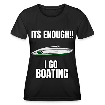 Boot Regatta . Motorboot Motoryacht . Yacht Segeln - Frauen Funktions-T-Shirt - Schwarz - Vorne - AI Model Female 172 light (172cm)