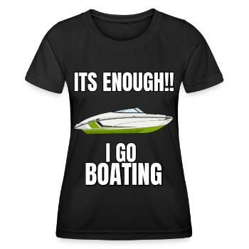 Boot Regatta . Motorboot Motoryacht . Yacht Segeln - Frauen Funktions-T-Shirt - Schwarz - Vorne - AI Model Female 172 light (172cm)