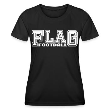 Flag Football Player et conception de joueur - T-shirt sport Femme - noir - Devant - AI Model Female 172 light (172cm)