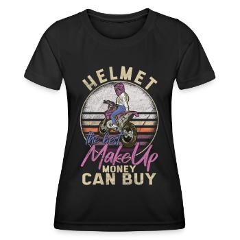 MotoCross femme motocycliste Moto Dirt Bike - T-shirt sport Femme - noir - Devant - AI Model Female 172 light (172cm)