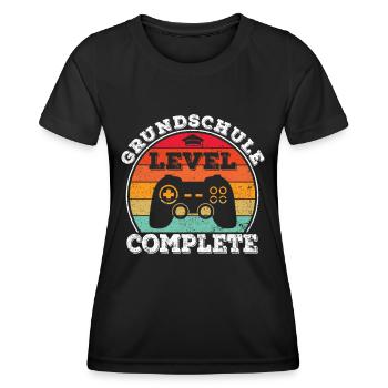 Grundschule Level Grundschüler Abschluss Abgänger - Frauen Funktions-T-Shirt - Schwarz - Vorne - AI Model Female 172 light (172cm)