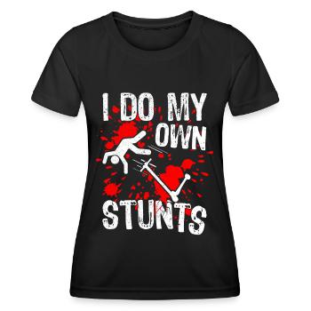 Scooter scooter I Do my Own Cascades E-Scooter - T-shirt sport Femme - noir - Devant - AI Model Female 172 light (172cm)