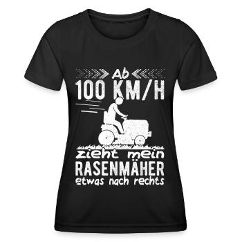 Hobbygärtner Rasenmäher Gärtner Greenkeeper Rasen - Frauen Funktions-T-Shirt - Schwarz - Vorne - AI Model Female 172 light (172cm)