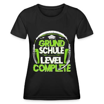 Grundschule Abschluss Grundschüler Abgänger Junge - Frauen Funktions-T-Shirt - Schwarz - Vorne - AI Model Female 172 light (172cm)