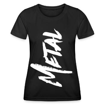 MÉTAL - T-shirt sport Femme - noir - Devant - AI Model Female 172 light (172cm)