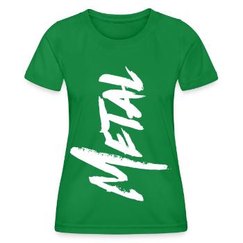 METAL - Frauen Funktions-T-Shirt - Kelly Green - Vorne - AI Model Female 172 dark (172cm)