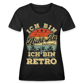 60. 50. 70. Geburtstag 60 Jahre Ich bin nicht alt - Frauen Funktions-T-Shirt - Schwarz - Vorne - AI Model Female 172 light (172cm)