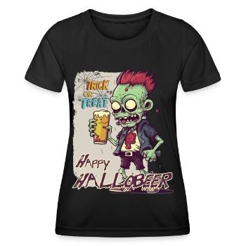 Happy Hallobeer Halloween Trick Or Treat - Women's Functional T-Shirt - black - Front - AI Model Female 172 light (172cm)