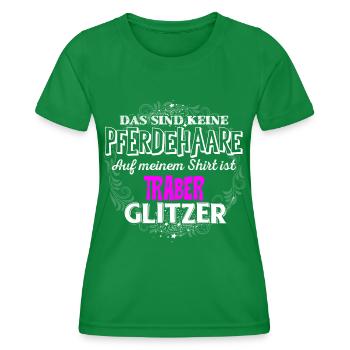 TRABER - Glitzer - Frauen Funktions-T-Shirt - Kelly Green - Vorne - AI Model Female 172 dark (172cm)