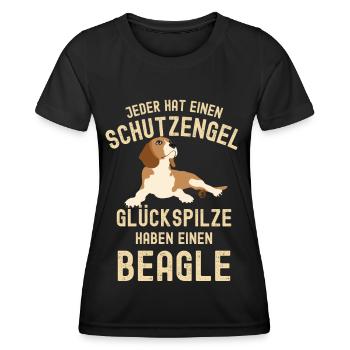Lustiger Beagle Spruch für Beagle Liebhaber - Frauen Funktions-T-Shirt - Schwarz - Vorne - AI Model Female 172 light (172cm)
