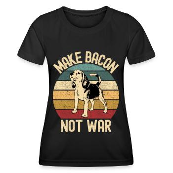 Beagle Dog Retro Vintage - T-shirt sport Femme - noir - Devant - AI Model Female 172 light (172cm)