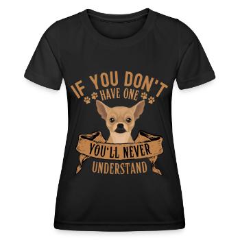 Legendary Chihuahua Vintage Retro - Women's Functional T-Shirt - black - Front - AI Model Female 172 light (172cm)