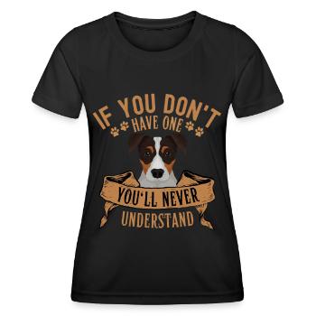 Légendaire Jack Russell Terrier Vintage Rétro - T-shirt sport Femme - noir - Devant - AI Model Female 172 light (172cm)