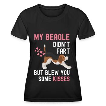 Funny Beagle saying for Beagle lovers - Women's Functional T-Shirt - black - Front - AI Model Female 172 light (172cm)