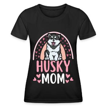 Mignon Husky Maman Maman Amant Kawaii - T-shirt sport Femme - noir - Devant - AI Model Female 172 light (172cm)