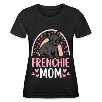Süße Französische Bulldogge Liebhaber Kawaii - Frauen Funktions-T-Shirt - Schwarz - Vorne - AI Model Female 172 light (172cm)