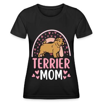 Süßer Norwich Terrier Liebhaber Kawaii - Frauen Funktions-T-Shirt - Schwarz - Vorne - AI Model Female 172 light (172cm)
