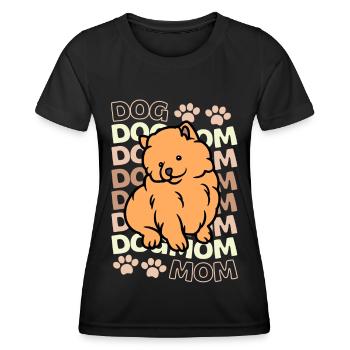 Sweet Dwarf Spitz Puppy Lover Kawaii - T-shirt sport Femme - noir - Devant - AI Model Female 172 light (172cm)
