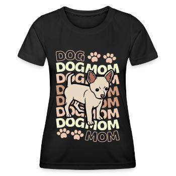 Doux Chihuahua chiot kawaii - T-shirt sport Femme - noir - Devant - AI Model Female 172 light (172cm)