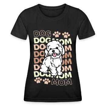 Cute Poodle Puppy Lover Kawaii - Women's Functional T-Shirt - black - Front - AI Model Female 172 light (172cm)