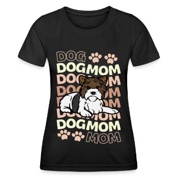 Sweet Biewer Terrier Mama Kawaii - Women's Functional T-Shirt - black - Front - AI Model Female 172 light (172cm)