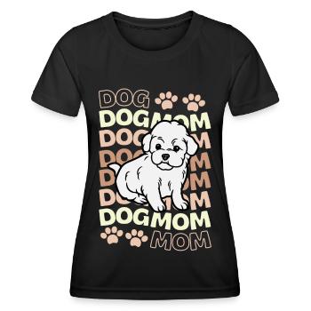 Sweet Bichon Frise kawaii Puppy - Women's Functional T-Shirt - black - Front - AI Model Female 172 light (172cm)