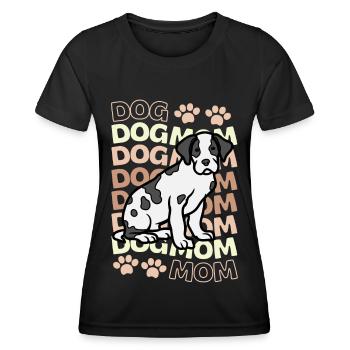Süße Deutsche Dogge Welpe kawaii - Frauen Funktions-T-Shirt - Schwarz - Vorne - AI Model Female 172 light (172cm)