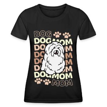 Sweet Coton de Tulear Puppy Kawaii - T-shirt sport Femme - noir - Devant - AI Model Female 172 light (172cm)