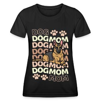 German Shepherd Mama Lover - Women's Functional T-Shirt - black - Front - AI Model Female 172 light (172cm)