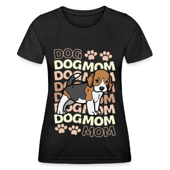 Beagle puppy dog cute beagle kawaii - Women's Functional T-Shirt - black - Front - AI Model Female 172 light (172cm)
