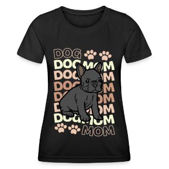 Süße Französische Bulldogge Liebhaber Kawaii - Frauen Funktions-T-Shirt - Schwarz - Vorne - AI Model Female 172 light (172cm)