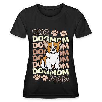 Sweet Welsh Corgi puppy lover kawaii - Women's Functional T-Shirt - black - Front - AI Model Female 172 light (172cm)