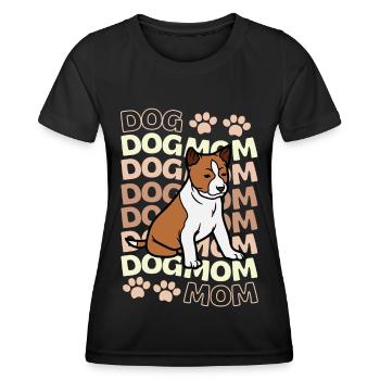 Süßer Basenji Welpe Liebhaber Kawaii - Frauen Funktions-T-Shirt - Schwarz - Vorne - AI Model Female 172 light (172cm)
