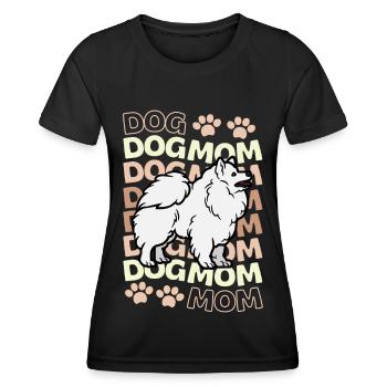 Süßer deutscher Spitz Mama Kawaii - Frauen Funktions-T-Shirt - Schwarz - Vorne - AI Model Female 172 light (172cm)