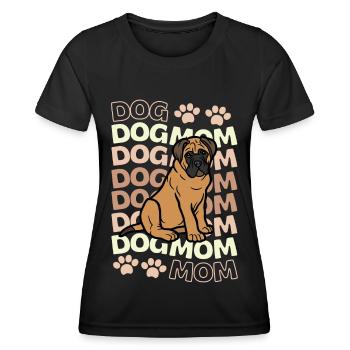 Sweet Bullmastiff Lover Kawaii - Women's Functional T-Shirt - black - Front - AI Model Female 172 light (172cm)