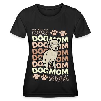 Süßer Whippet Welpe Liebhaber Kawaii - Frauen Funktions-T-Shirt - Schwarz - Vorne - AI Model Female 172 light (172cm)