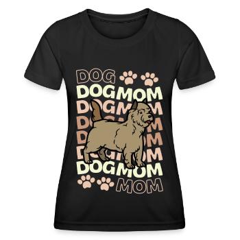 Süßer Cairn Terrier Welpe Liebhaber Kawaii - Frauen Funktions-T-Shirt - Schwarz - Vorne - AI Model Female 172 light (172cm)